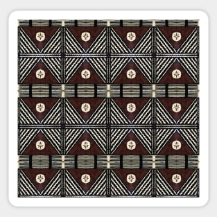 Fijian Tapa Cloth 7 by Hypersphere Sticker